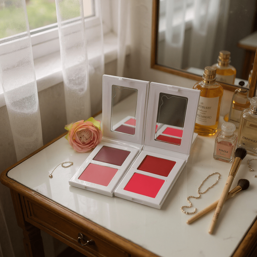 Palette Duo Fard à Joues Double - Crème & Poudre