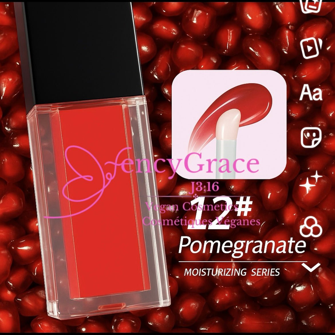 L’huile Soin des Lèvres aux fruits | Fruit Repulpant Lip Oil - Fencygrace