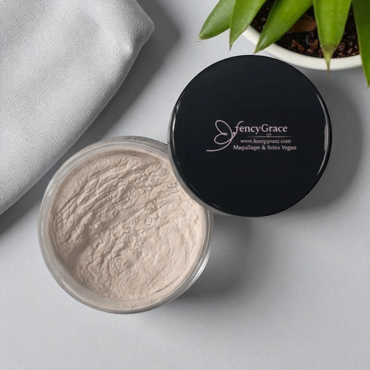 Poudre de finition FencyGrace – Fini mat naturel, tenue longue & 100 % végane - Fencygrace