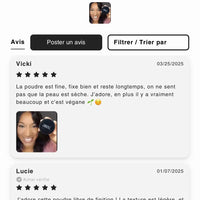 Interface d'évaluation du produit.