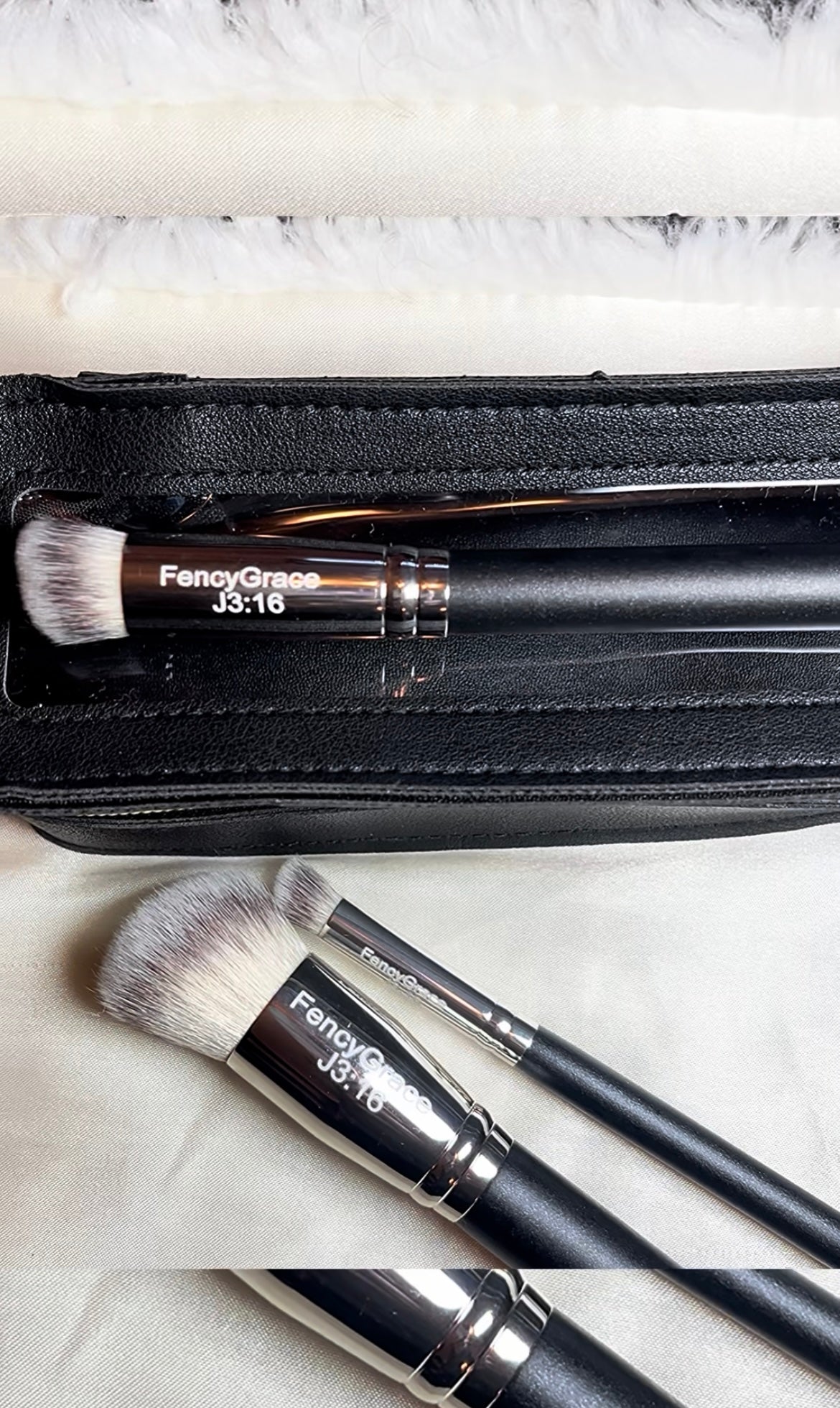 Kit 3 pinceaux maquillage Haute qualité