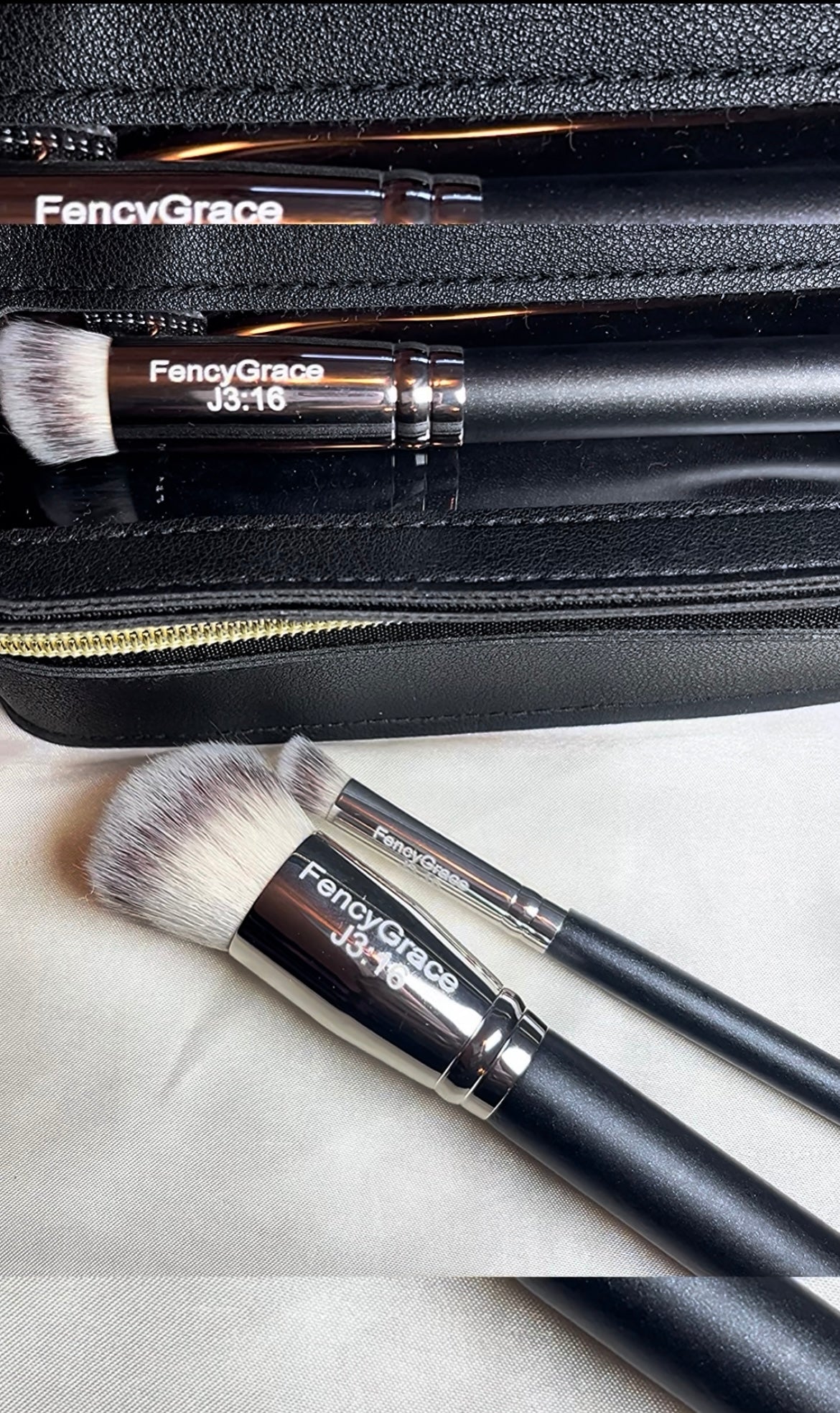 Kit 3 pinceaux maquillage Haute qualité