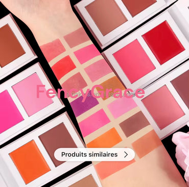 Palette Duo Fard à Joues Double - Crème & Poudre