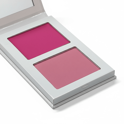 Blush Double Rose pigmenté crémeux et poudre – FencyGrace | Maquillage Végan & Naturel - Fencygrace