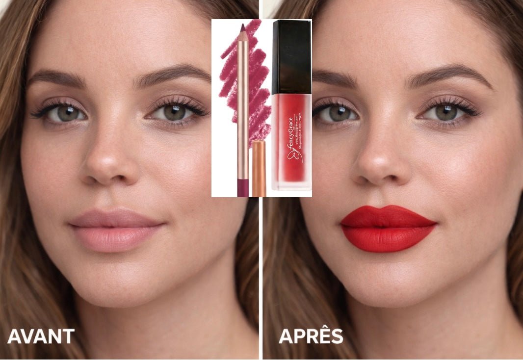 Duo Lèvres Naturelles Végan FencyGrace - 🎁 Livraison gratuite - Fencygrace