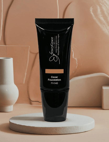 FencyGrace Conceal + Perfect 2 - in - 1 Fond de Teint Couvrance Liquide HD Haute & Naturel Vegan & Sans Cruauté - Eve 140 - Fencygrace