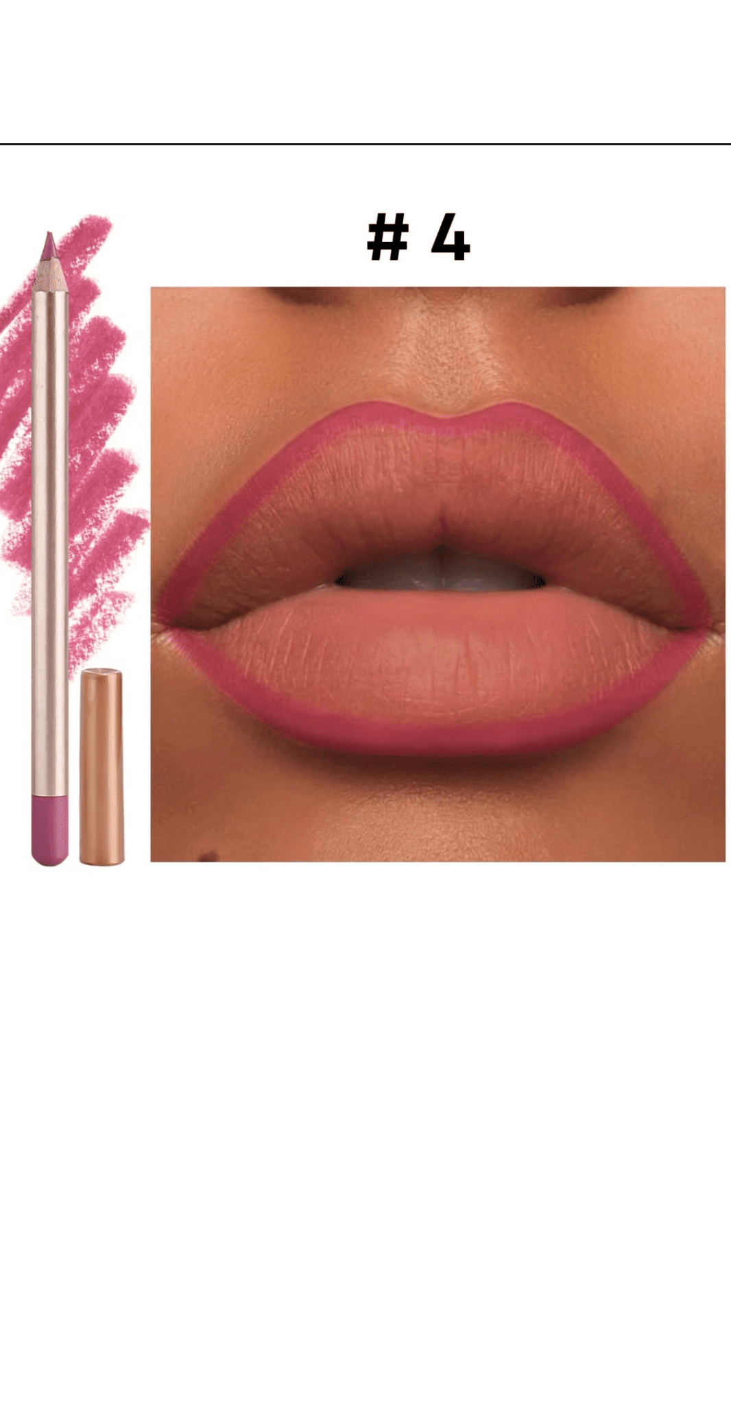 FencyGrace Line Loud, Crayon à lèvres mat Rétractable végan Infusé de Vitamine E - Fencygrace