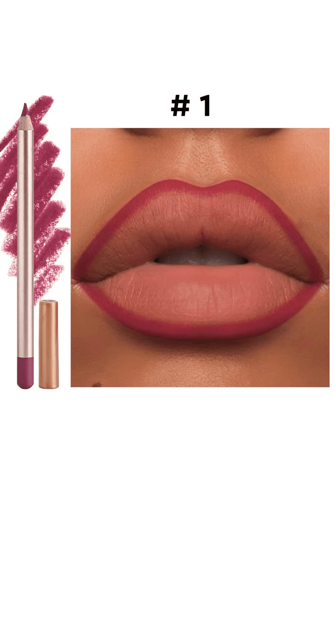 FencyGrace Line Loud, Crayon à lèvres mat Rétractable végan Infusé de Vitamine E - Fencygrace