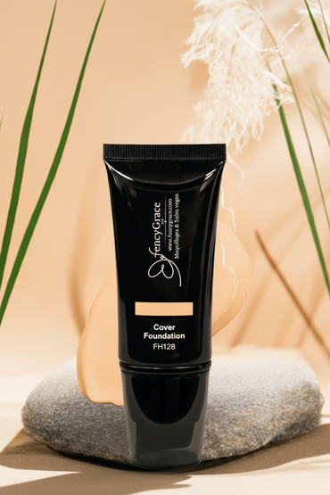 Fond de teint couvrance totale vegan FencyGrace – Tamar 128 - Fencygrace