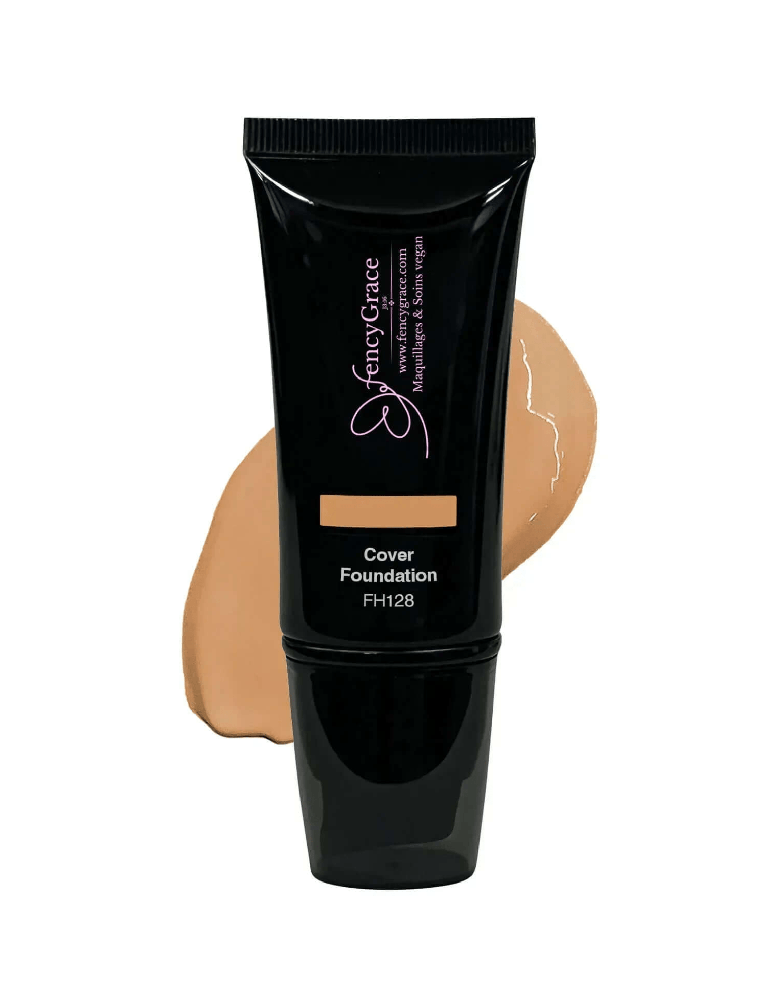 Fond de teint couvrance totale vegan FencyGrace – Tamar 128 - Fencygrace