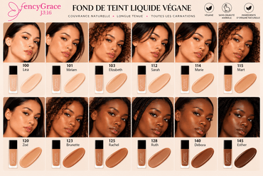 Fond de teint vegan – Fini lumineux naturel | FencyGrace - Fencygrace