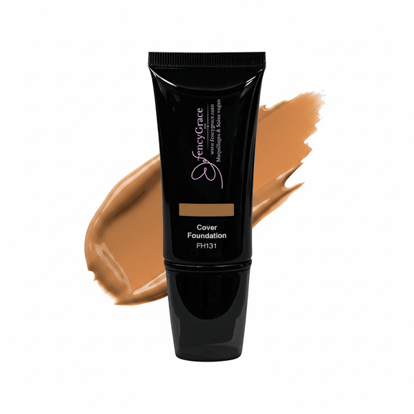 Fond de teint vegan haute couvrance – fini lumineux naturel | FencyGrace Canada - Fencygrace