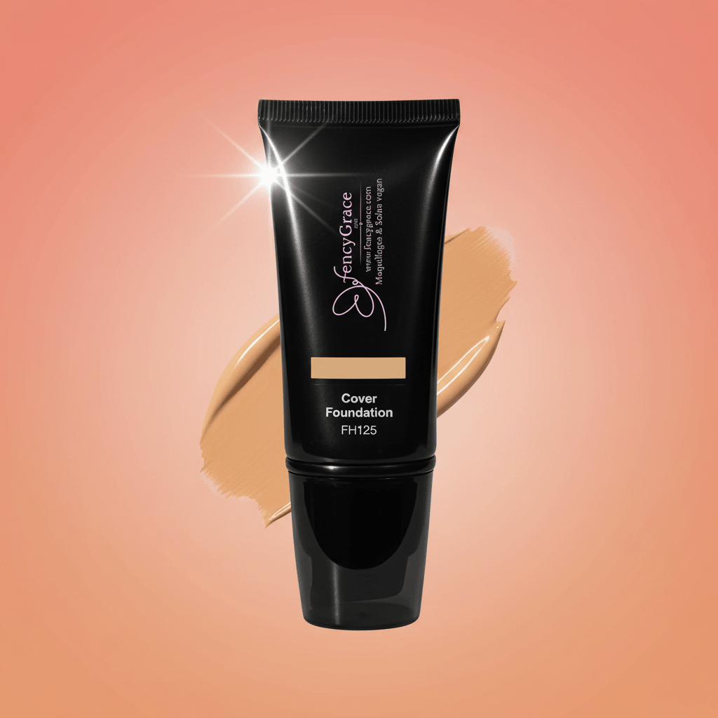 Fond de teint vegan haute couvrance – fini lumineux naturel | FencyGrace Canada - Fencygrace