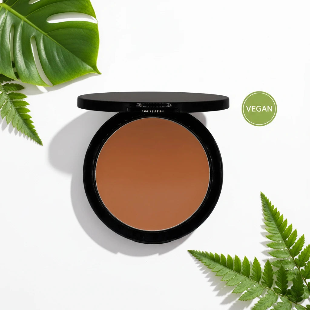 Poudre compacte vegan matifiante fini naturel FencyGrace Canada