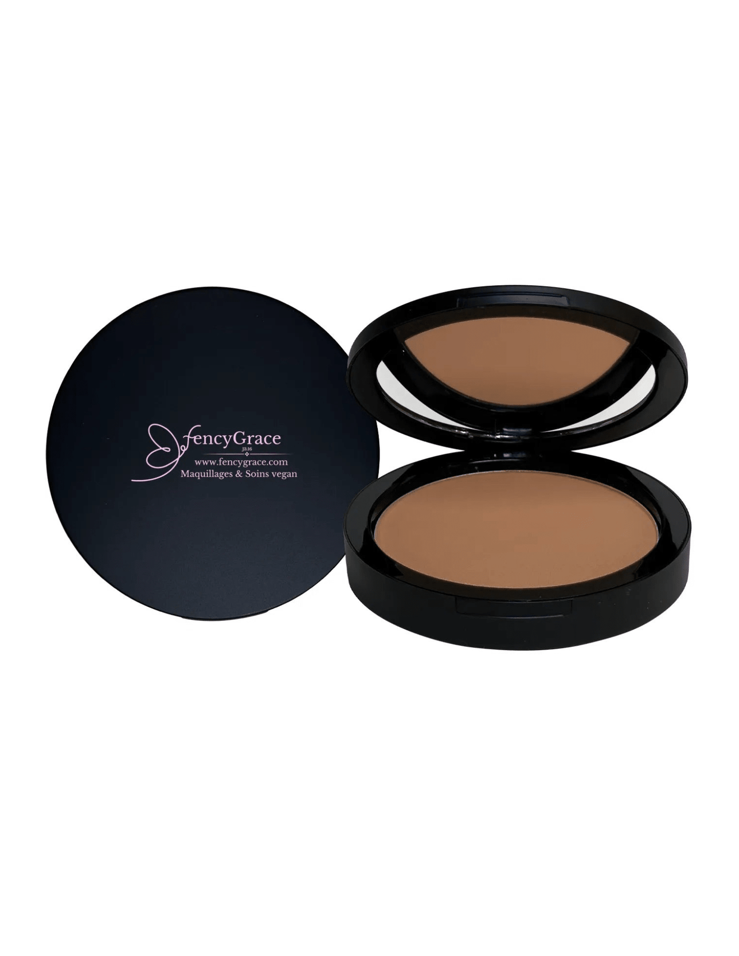 Poudre Compacte Végan – Fini Naturel & Teint Unifié | FencyGrace | Disponible en Plusieurs teintes - Fencygrace