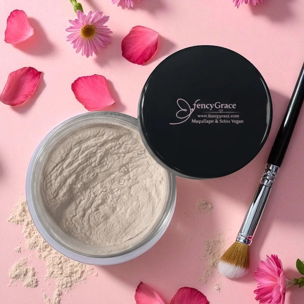 Poudre de finition FencyGrace – Fini mat naturel, tenue longue & 100 % végane - Fencygrace